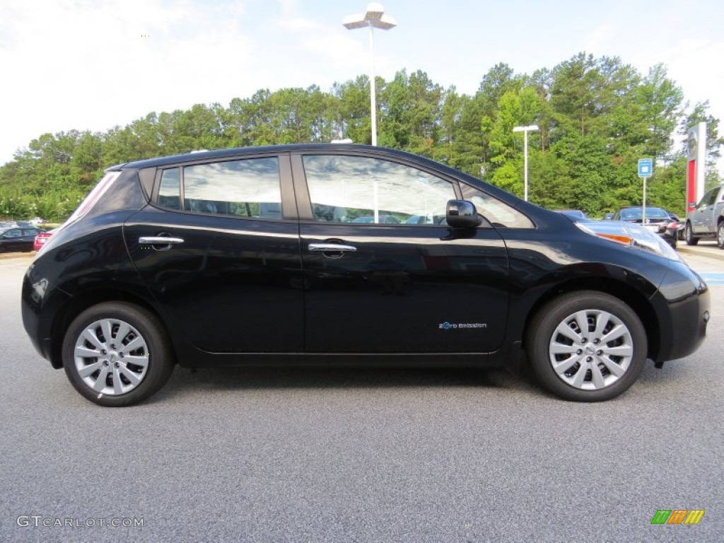 Super Black 2015 Nissan LEAF S Exterior Photo #95495837