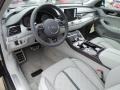 Lunar Silver Valcona 2015 Audi S8 quattro S Interior Color