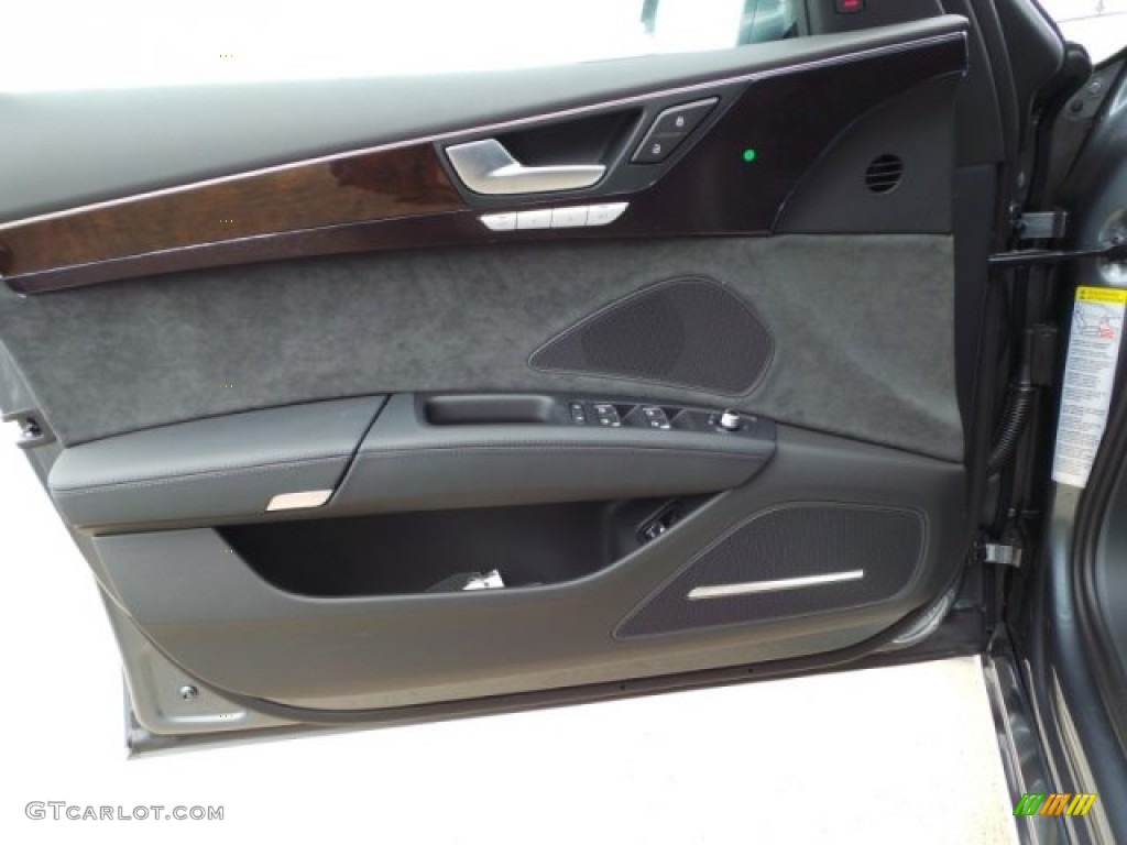 2015 Audi A8 L 3.0T quattro Black Door Panel Photo #95499098