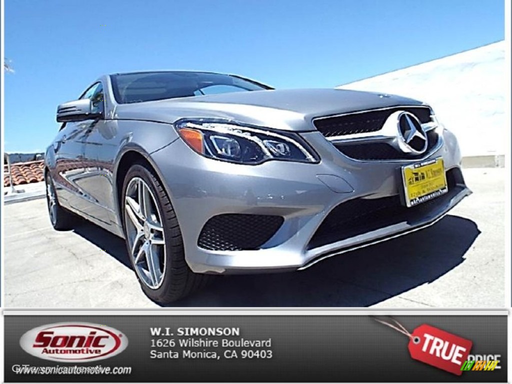 2014 E 350 Coupe - Paladium Silver Metallic / Black photo #1