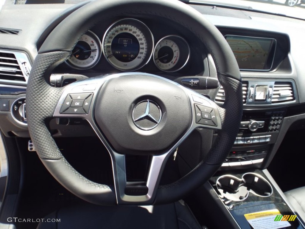 2014 E 350 Coupe - Paladium Silver Metallic / Black photo #9