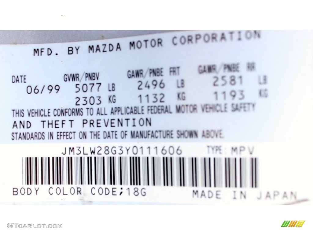 2000 MPV LX - Highlight Silver / Gray photo #31