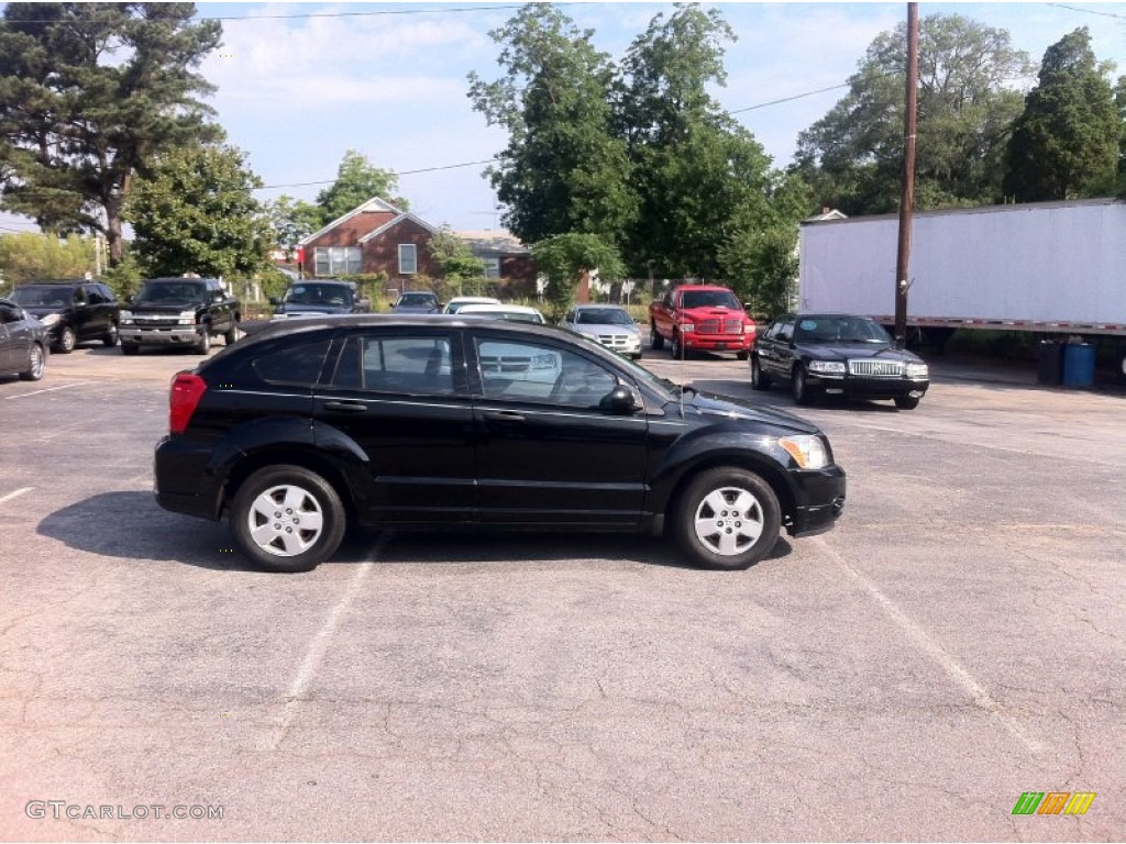 2007 Caliber SE - Black / Pastel Pebble Beige photo #4