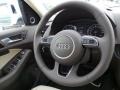 Pistachio Beige 2015 Audi Q5 3.0 TFSI Premium Plus quattro Steering Wheel
