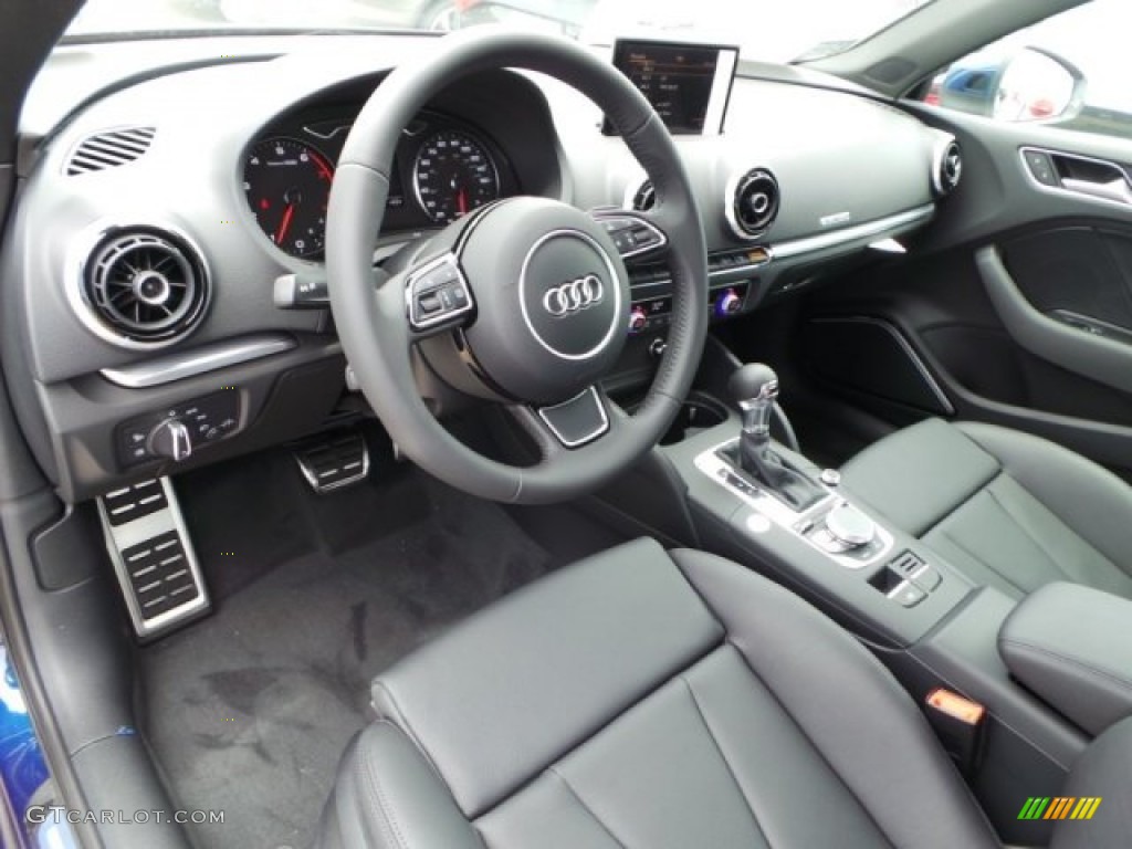 Black Interior 2015 Audi A3 2.0 Prestige quattro Photo #95502128