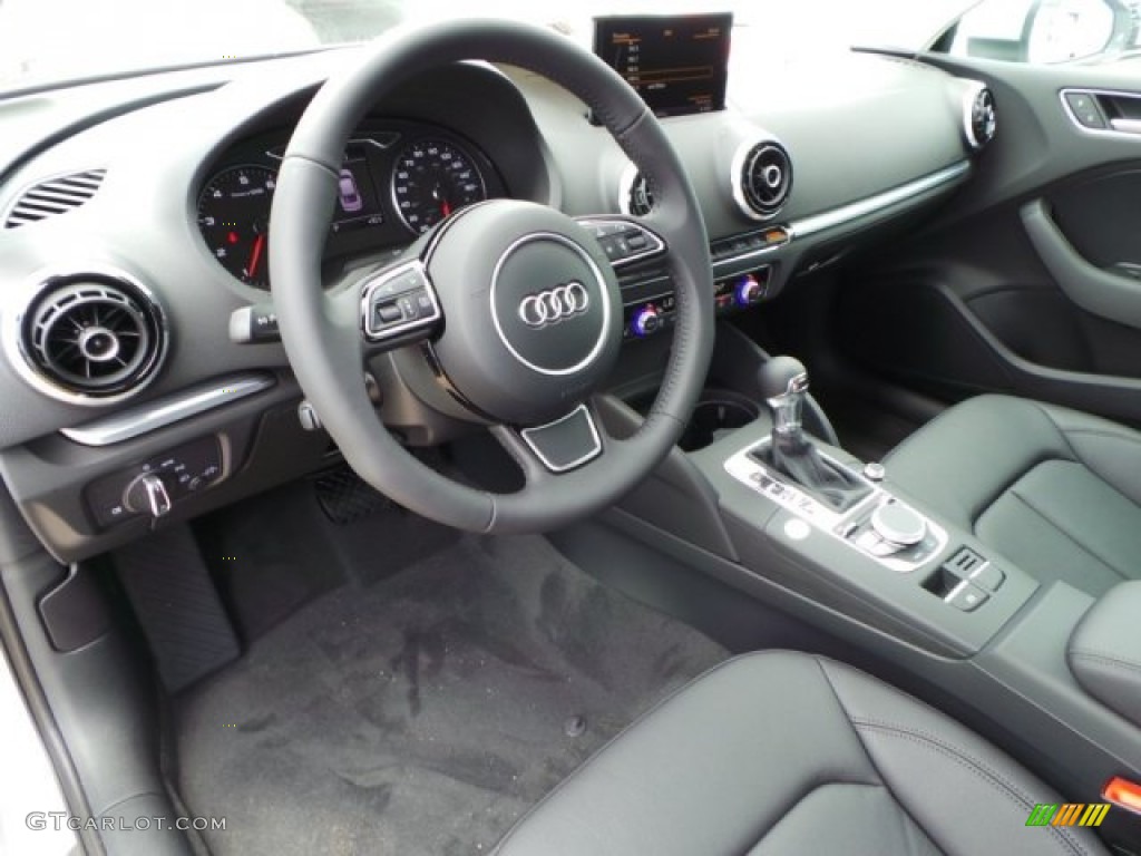 Black Interior 2015 Audi A3 1.8 Premium Plus Photo #95502785