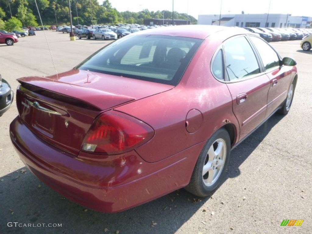 2003 Taurus SE - Matador Red Metallic / Dark Charcoal photo #3