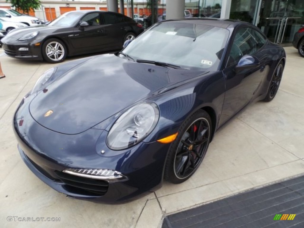 Dark Blue Metallic 2014 Porsche 911 Carrera S Coupe Exterior Photo #95503814