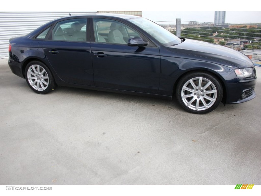 2011 A4 2.0T Sedan - Deep Sea Blue Pearl / Light Gray photo #12