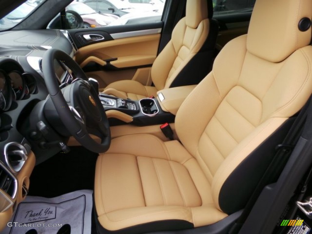 Black/Luxor Beige Interior 2014 Porsche Cayenne GTS Photo #95506622