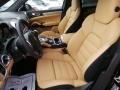 2014 Porsche Cayenne Black/Luxor Beige Interior Front Seat Photo