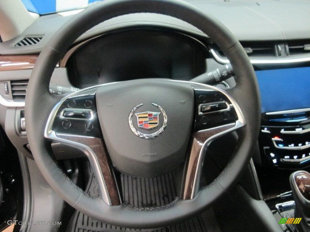 2014 Cadillac XTS Premium AWD Jet Black Steering Wheel Photo #95506994