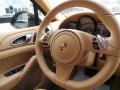 2014 Porsche Cayenne Luxor Beige Interior Steering Wheel Photo