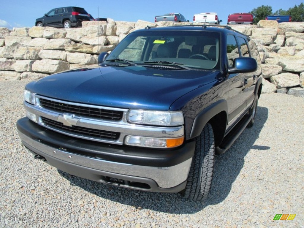 2003 Suburban 1500 LT 4x4 - Indigo Blue Metallic / Gray/Dark Charcoal photo #2