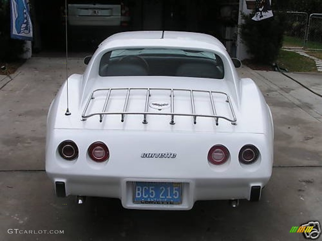 1977 Corvette Coupe - Classic White / Smoked Gray photo #4