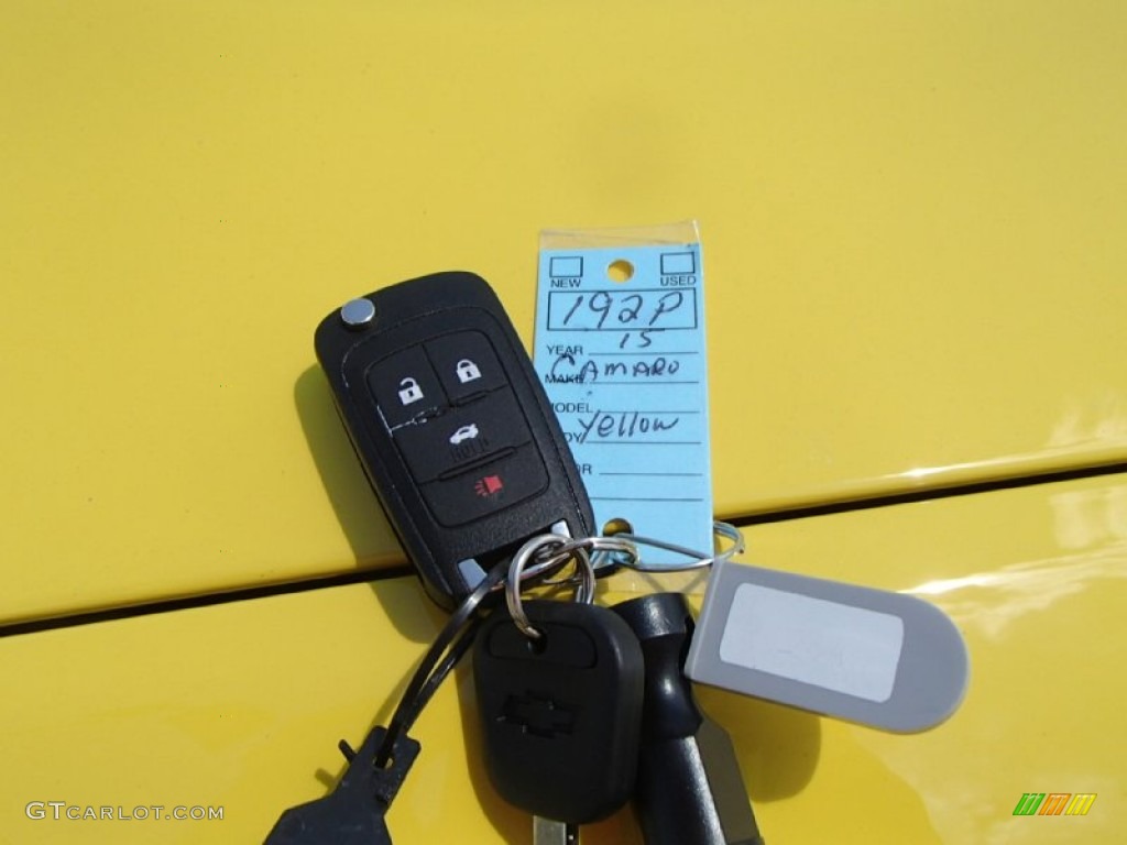 2015 Camaro LS Coupe - Bright Yellow / Black photo #11