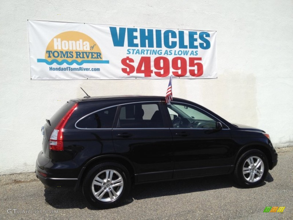 2010 CR-V EX-L AWD - Crystal Black Pearl / Black photo #23