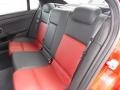2008 Pontiac G8 Onyx/Red Interior Rear Seat Photo