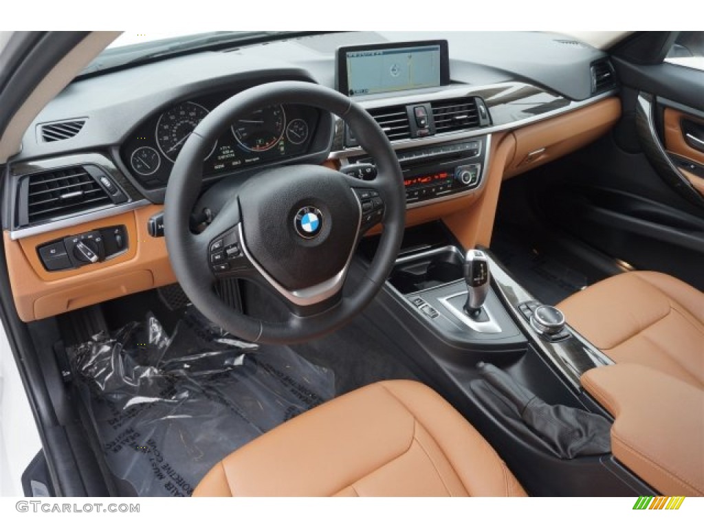 Saddle Brown Interior 2014 BMW 3 Series 328i Sedan Photo #95521380