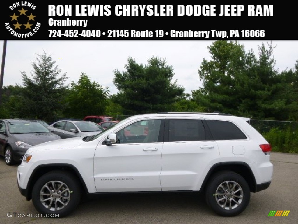 2014 Grand Cherokee Limited 4x4 - Bright White / New Zealand Black/Light Frost photo #1