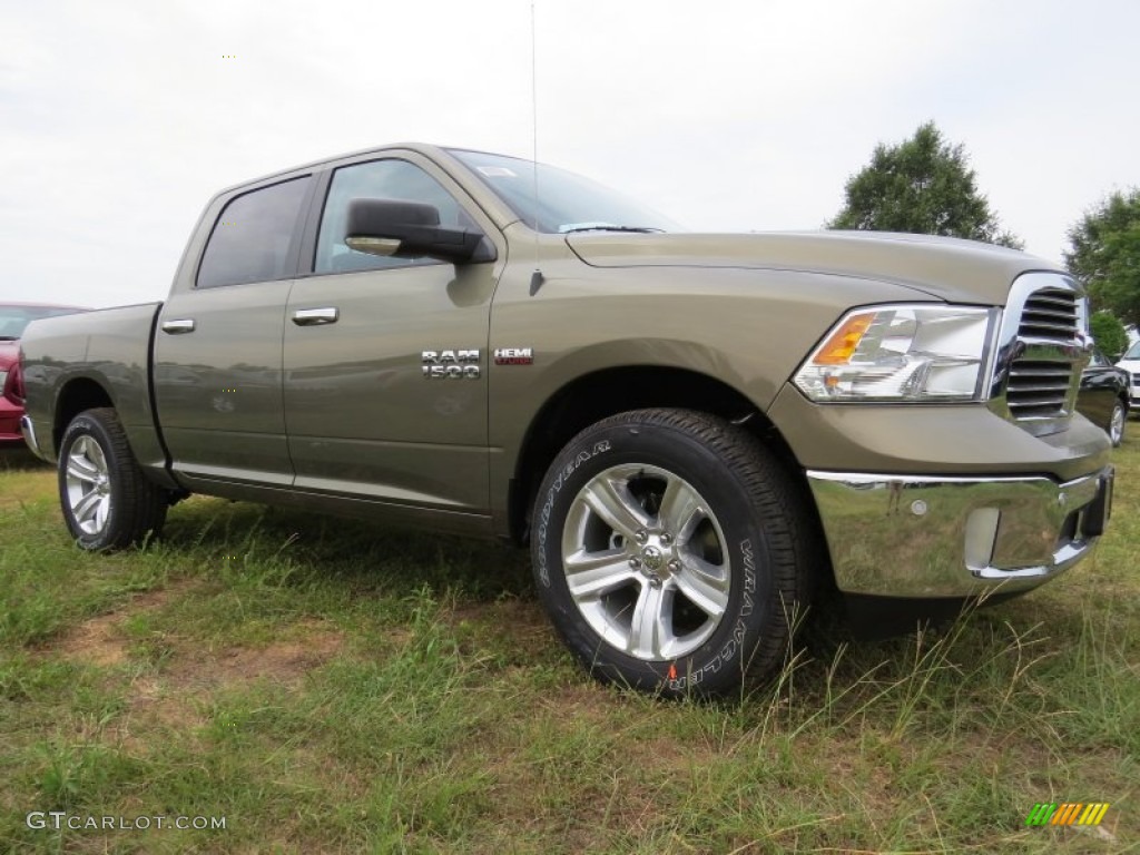 2014 1500 Big Horn Crew Cab - Prairie Pearl Coat / Canyon Brown/Light Frost Beige photo #4