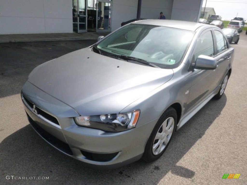 2013 Lancer ES - Mercury Gray Pearl / Black photo #2