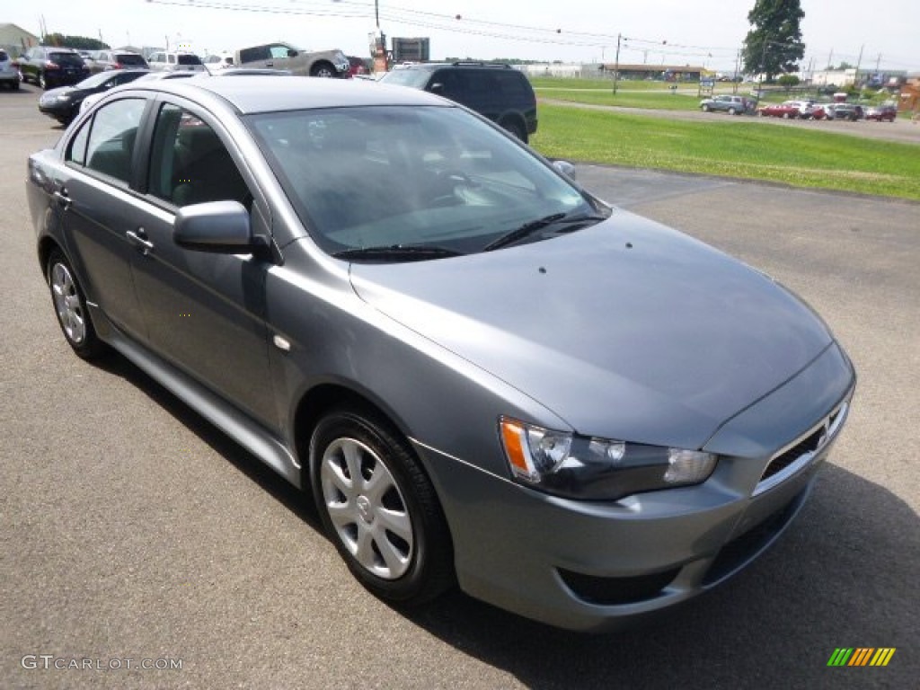 2013 Lancer ES - Mercury Gray Pearl / Black photo #4