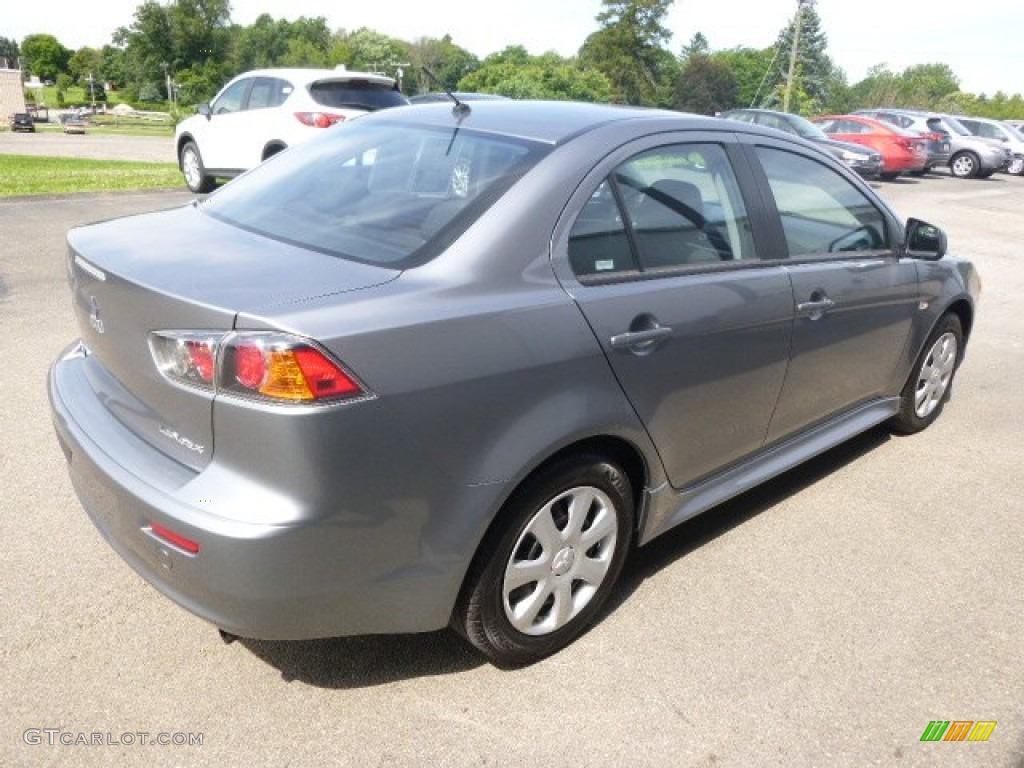 2013 Lancer ES - Mercury Gray Pearl / Black photo #6