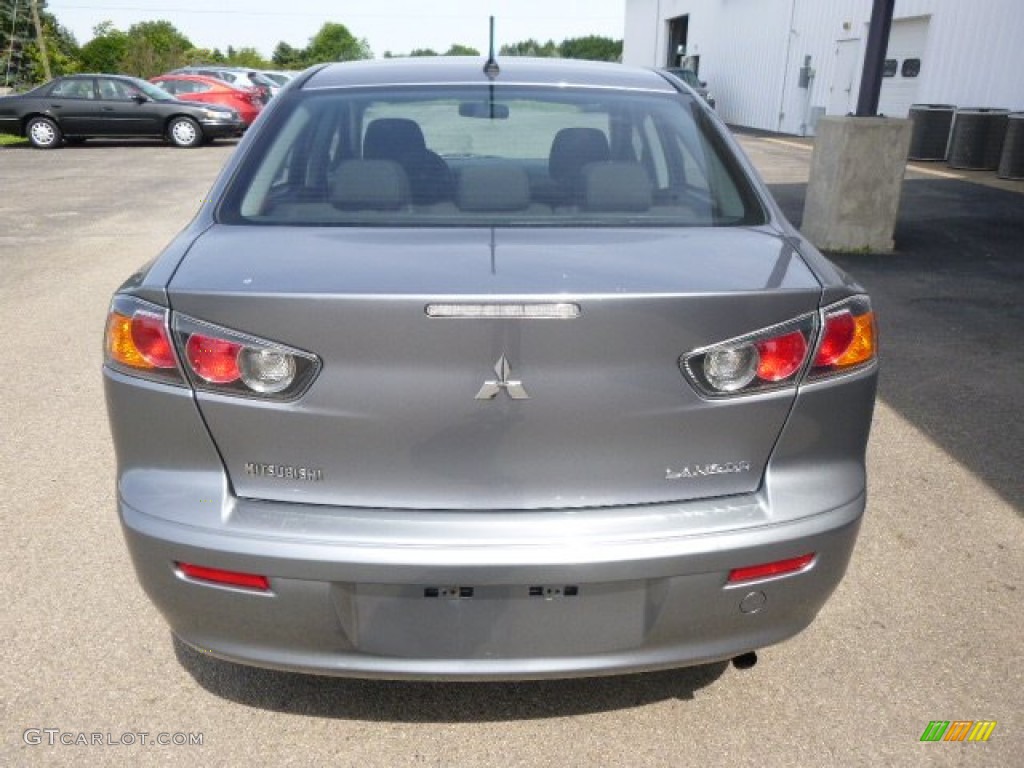 2013 Lancer ES - Mercury Gray Pearl / Black photo #7