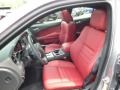 2014 Dodge Charger Black/Red Interior Front Seat Photo