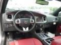 2014 Dodge Charger Black/Red Interior Dashboard Photo