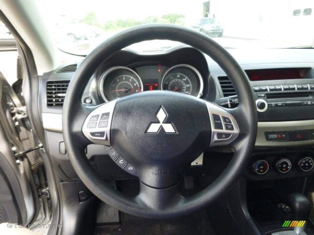 2013 Lancer ES - Mercury Gray Pearl / Black photo #23