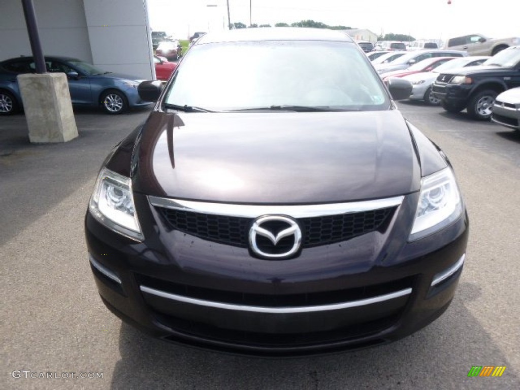 2008 CX-9 Touring AWD - Black Cherry Mica / Sand photo #3