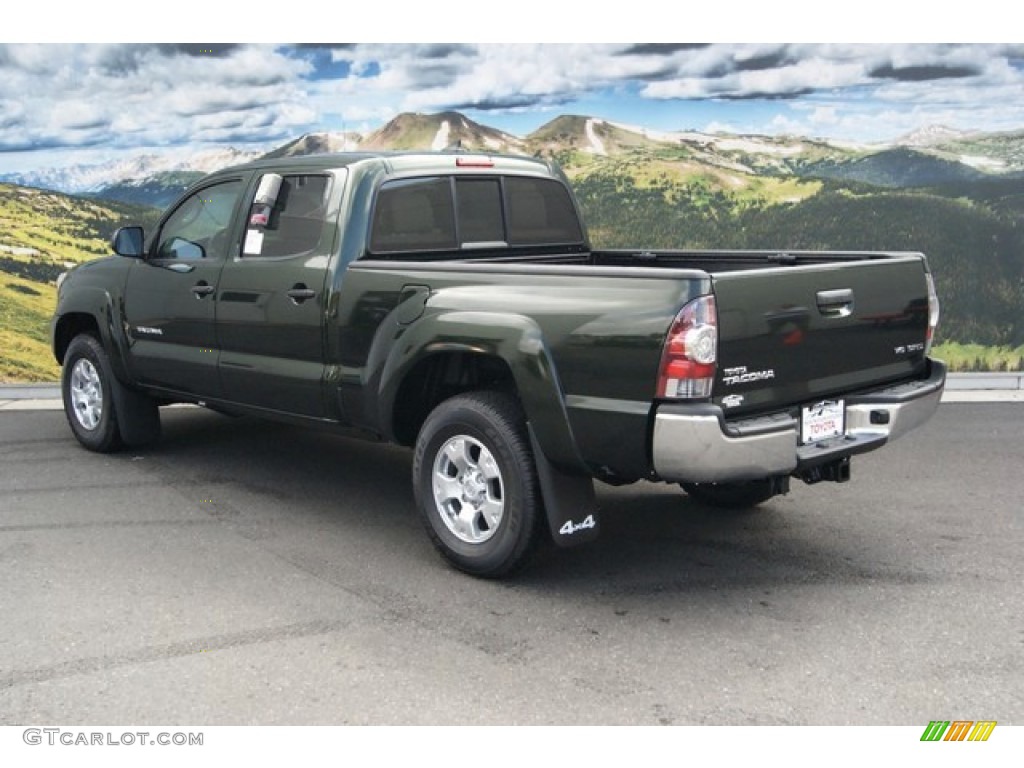 2014 Tacoma V6 SR5 Double Cab 4x4 - Spruce Green Mica / Sand Beige photo #3