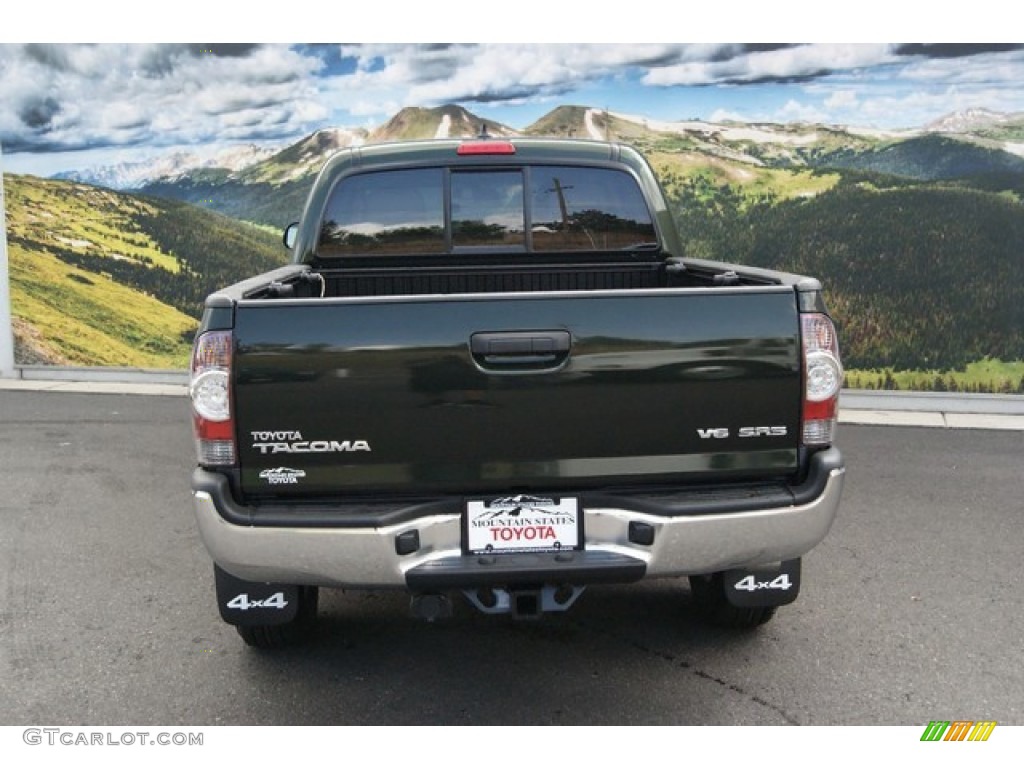 2014 Tacoma V6 SR5 Double Cab 4x4 - Spruce Green Mica / Sand Beige photo #4