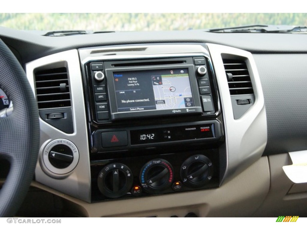 2014 Tacoma V6 SR5 Double Cab 4x4 - Spruce Green Mica / Sand Beige photo #6
