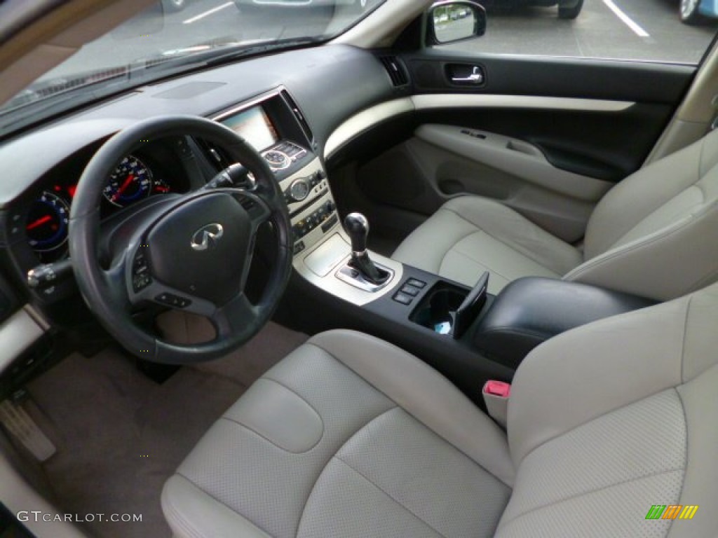 Stone Gray Interior 2007 Infiniti G 35 x Sedan Photo #95525838