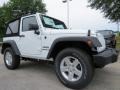 2014 Bright White Jeep Wrangler Sport 4x4  photo #4