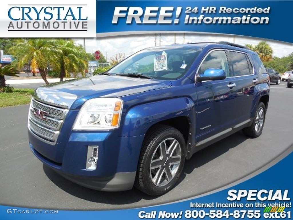 2010 Terrain SLE - Atlantic Blue Metallic / Light Titanium photo #1
