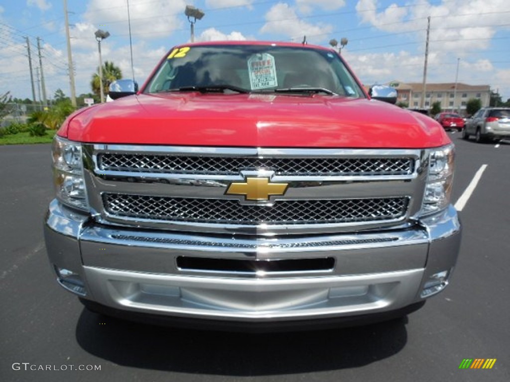 2012 Silverado 1500 LT Extended Cab - Victory Red / Ebony photo #13