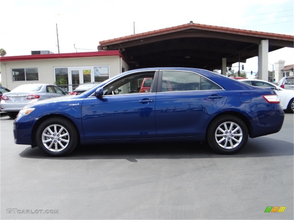 Blue Ribbon Metallic 2010 Toyota Camry Hybrid Exterior Photo #95532105