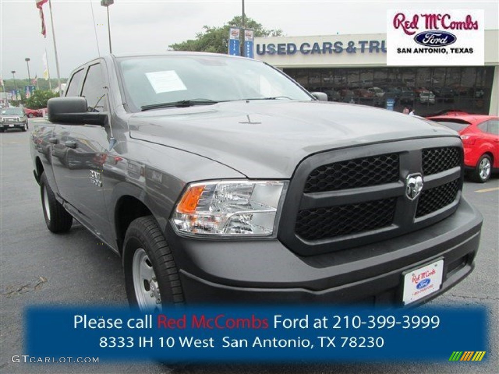 2013 1500 Tradesman Quad Cab - Mineral Gray Metallic / Black/Diesel Gray photo #1