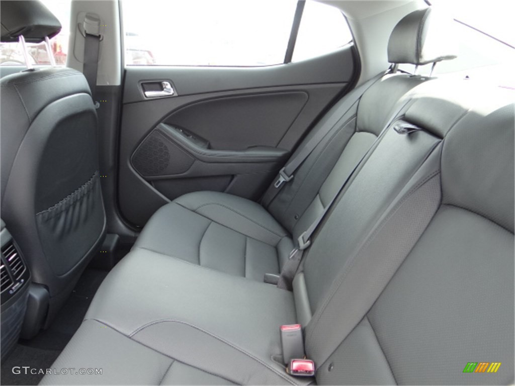 Black Interior 2014 Kia Optima Hybrid EX Photo #95536158