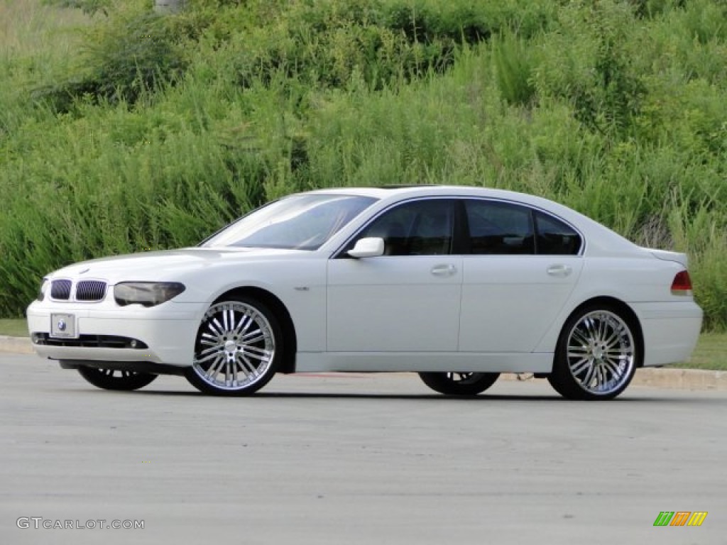 2002 7 Series 745i Sedan - Alpine White / Beige III photo #2