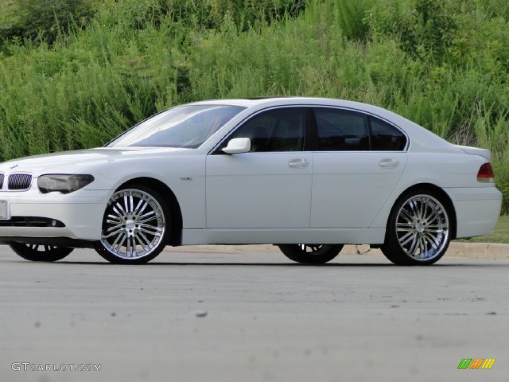 2002 7 Series 745i Sedan - Alpine White / Beige III photo #3