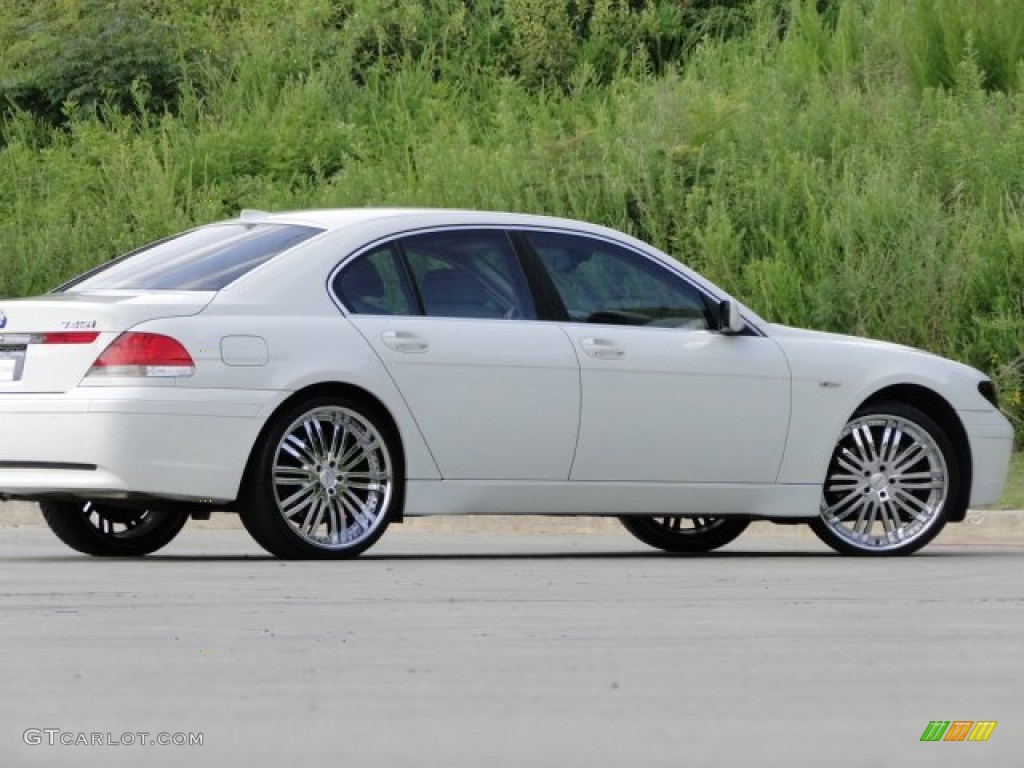 2002 7 Series 745i Sedan - Alpine White / Beige III photo #27