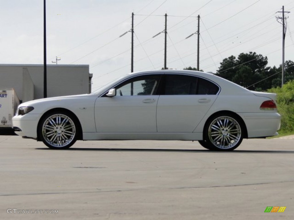 2002 7 Series 745i Sedan - Alpine White / Beige III photo #35