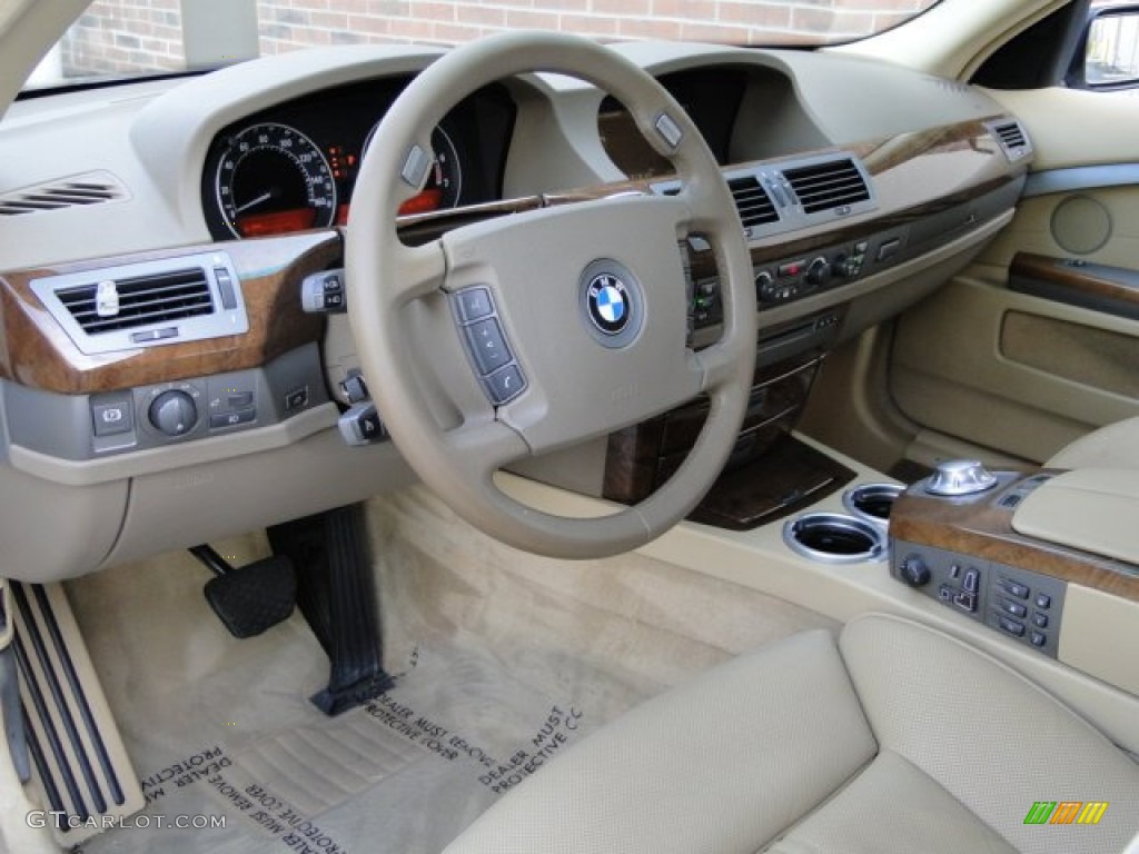 2002 7 Series 745i Sedan - Alpine White / Beige III photo #37