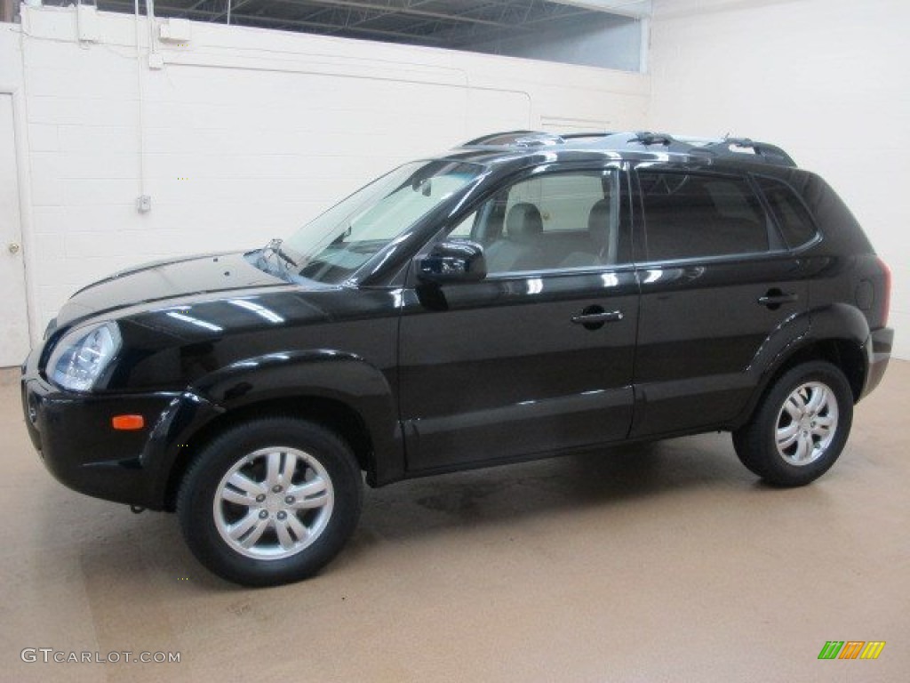 Obsidian Black Metallic 2007 Hyundai Tucson Limited Exterior Photo #95541590