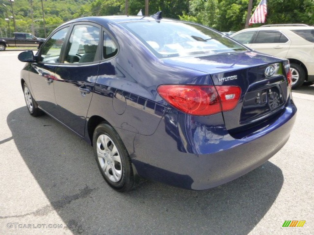 2009 Elantra GLS Sedan - Regatta Blue / Gray photo #4